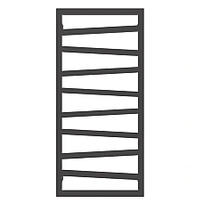 Рушникосушка TERMA ZIGZAG 1070x500 WLZIG107050K9M5E8TS1D, чорний графіт