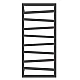 Рушникосушка чорна TERMA ZIGZAG 1070x500 мм водяна SX 