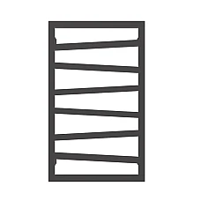 Рушникосушка TERMA ZIGZAG 835x500 WLZIG083050KIHEE1TS1D, чорний