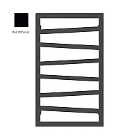 Полотенцесушитель электрический TERMA ZIGZAG 835x500 WLZIG083050K9M5E8TS1D, черный матовый