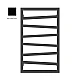 Рушникосушка водяна TERMA ZIGZAG 835x500 WGZIG083050K9M5SX, чорний матовий