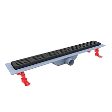 Душовий трап Valtemo Ducoline Matte Black VLD-596420 600 мм, чорний матовий