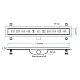Душевой трап Valtemo Harkline Base VLD-590315 500 мм