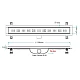 Душовий трап Valtemo Harkline Base VLD-590335 900 мм