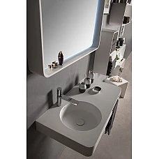 Умывальник-столешница подвесной 75x48 Volle Solid surface