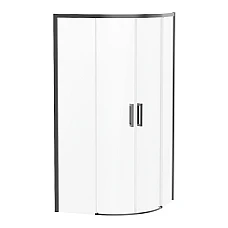 Душова кабіна 90x90 Volle SOLO хром чорний матовий