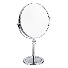 Дзеркало кругле двостороннє Volle хром