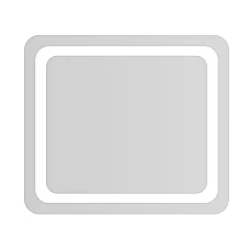 Дзеркало прямокутне Volle LUNA TANGA 80x70 з підсвічуванням і кнопковим вимикачем