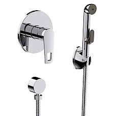 Вбудований змішувач з гігієнічним душем Volle SOLAR хром