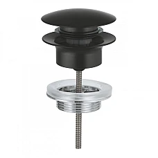 Донний клапан для умивальника Grohe 1024642430 чорний матовий