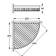 Полочка угловая Grohe Selection Cube 40809000