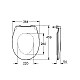 Сидіння для унітазу Grohe BAU Ceramic 39493000 білий