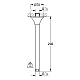 Душевой кронштейн Grohe Rainshower Grandera 292 мм 27982IG0 хром/золото