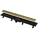 Душевой трап Alca Plast APZ10BLACK-650BRASS SIMPLE 650 мм