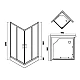 Душовий піддон AM.PM Bliss L W55T-303-090W 90x90