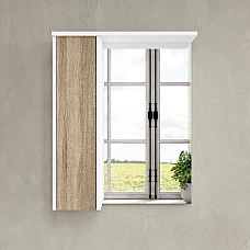 Дзеркальна шафка для ванної кімнати AM.PM GEM S M91MPL0601WF38 ліва