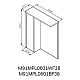 Зеркальный шкафчик для ванной комнаты AM.PM GEM S M91MPL0601WF38 левый