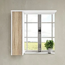 Дзеркальна шафка для ванної кімнати AM.PM GEM S M91MPL0751WF38 ліва