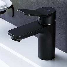 Чорний змішувач для умивальника F85A02122 AM.PM X-Joy