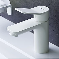 Білий змішувач для умивальника F85A02133 AM.PM X-Joy