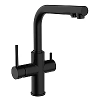 Чорний змішувач для кухні з підключенням фільтрованої води IMPRESE IMPRESE DAICY 55009B-F