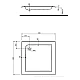 Душовий піддон Kolo Standard Plus 90x90 XBK1590000