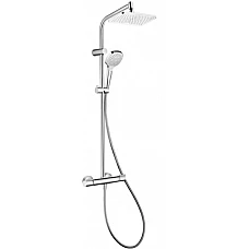 Душевая система с термостатом HANSGROHE MySelect 26764400 белый/хром