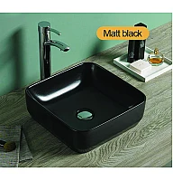 Умивальник на стільницю (чаша) VOLLE 13-01MBlack-035
