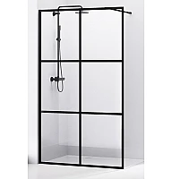 Душова перегородка VOLLE Malla Negra 18-08-100black set