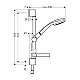 Душевой набор HANSGROHE Croma 990 27717000 хром