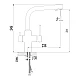 Змішувач для кухні з підключенням фільтрованої води IMPRESE DAICY 55009S-F сатин