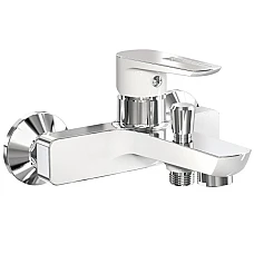 Смеситель для ванны IMPRESE BRECLAV 10245W хром/белый