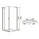 Душова кабіна VOLLE BENITA 90x90 10-22-905 L