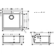 Мийка для кухні HANSGROHE 43301800 550x450