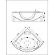Гідромасажна ванна VOLLE 150x150 12-88-103A
