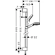 Душовий набір HANSGROHE Crometta Vario 26536400 білий/хром