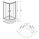 Душевая кабина EGER TISZA MELY 599-187 90x90