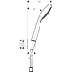 Ручний душ з тримачем і шлангом HANSGROHE Croma Select E 26413400