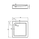 Душовий піддон Kolo Standard Plus 90x90 XBK1490000