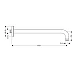 Душовий кронштейн HANSGROHE 27499000, хром