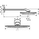 Верхний душ HANSGROHE PURAVIDA 26602400 