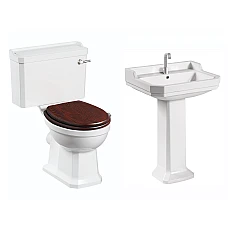 Унитаз-компакт VOLLE DON GRANDES + умывальник с пьедесталом
