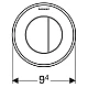 Пневматична кнопка змиву Geberit 116.042.11.1