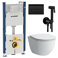 Комплект підвісного унітазу Laufen Pro Rimless з інсталяцією Geberit Duofix Delta H866957_115119DW1_458126001_ZDUP110