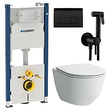 Комплект підвісного унітазу Laufen Pro Rimless з інсталяцією Geberit Duofix Delta H866957_115119DW1_458126001_ZDUP110