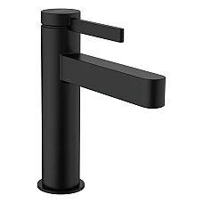 Черный смеситель для умывальника Hansgrohe Finoris 110 (76020670)