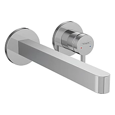Змішувач для умивальника Hansgrohe Finoris (76050000) на 2 отв. хром