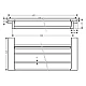 Полиця для рушників Hansgrohe AddStoris (41751000) хром