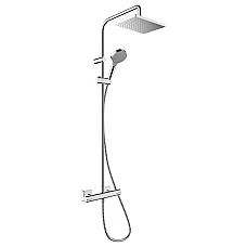 Душевая система с термостатом Hansgrohe Vernis Shape Showerpipe 230 (26286000) хром