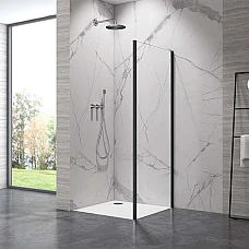 Боковая стенка Armafrom 113-09324B ELBE BLACK 100x190 черный